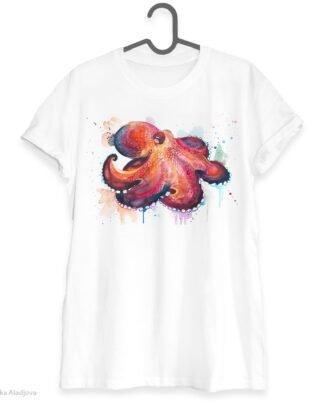 Coconut Octopus art T-shirt