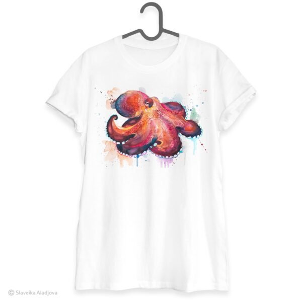 Coconut Octopus art T-shirt