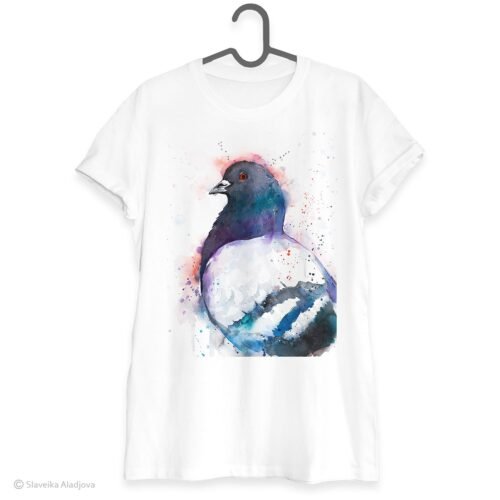 Pigeon art T-shirt