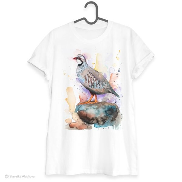 Red-legged partridge art T-shirt