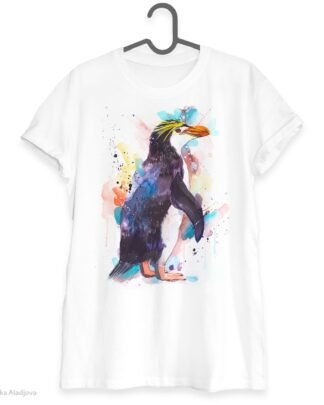 Royal penguin art T-shirt