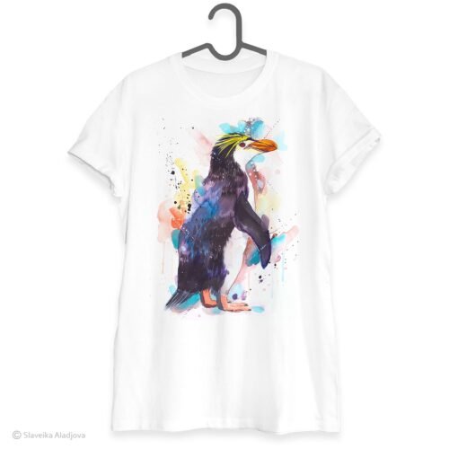 Royal penguin art T-shirt