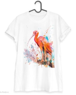 Scarlet Ibis art T-shirt