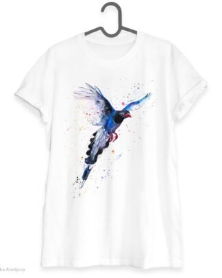 Taiwan Blue Magpie art T-shirt