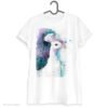 White Peacock art T-shirt