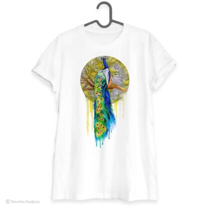 Peacock art T-shirt