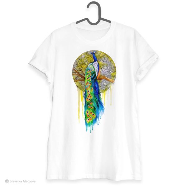 Peacock art T-shirt