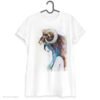 Mouflon girl art T-shirt