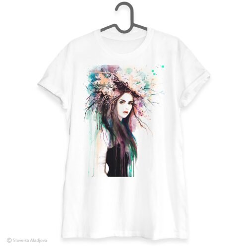 Spring girl art T-shirt