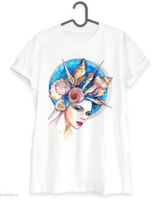 Sea girl art T-shirt