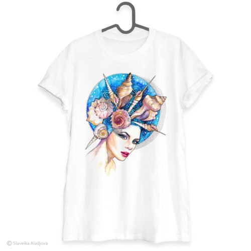 Sea girl art T-shirt