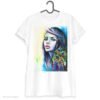 Girl with peacock earrings T-shirt Girl with peacock earrings T-shirt