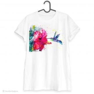 Violetear Hummingbird art T-shirt