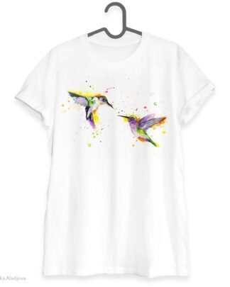 Hummingbirds art T-shirt