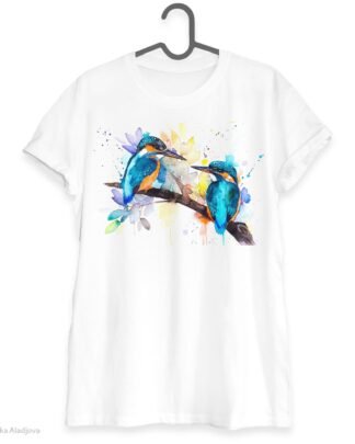 Common kingfisher art T-shirt
