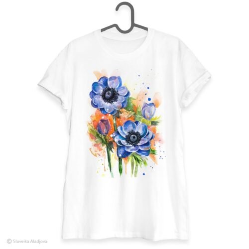 Anemone Flower art T-shirt
