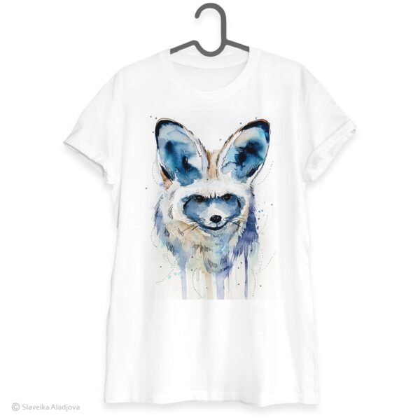 Bat-eared fox art T-shirt