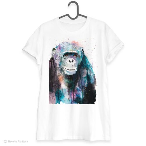 Chimp Chimpanzee art T-shirt