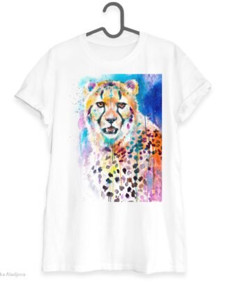 Cheetah art T-shirt