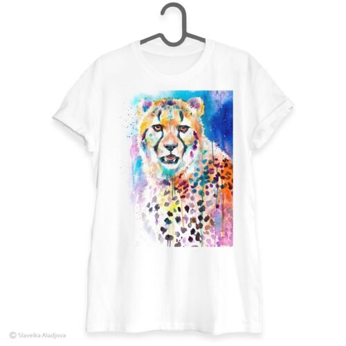 Cheetah art T-shirt