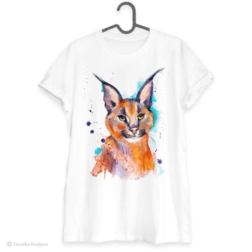 Caracal art T-shirt