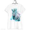 Blue Zebra art T-shirt