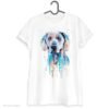 Blue Weimaraner art T-shirt