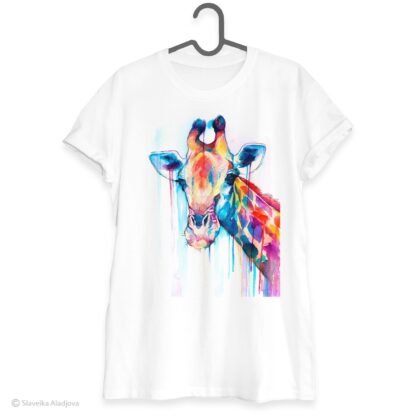 Giraffe art T-shirt