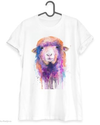 Colorful Sheep art T-shirt