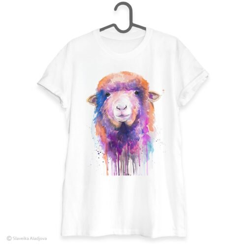 Colorful Sheep art T-shirt
