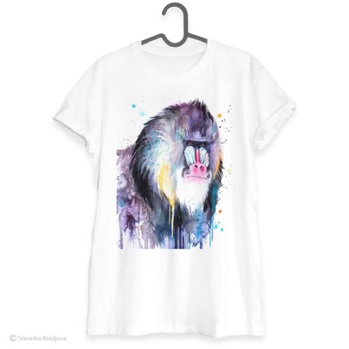 Mandrill art T-shirt