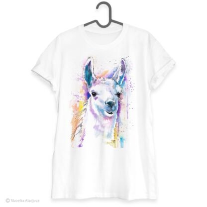 Llama art T-shirt