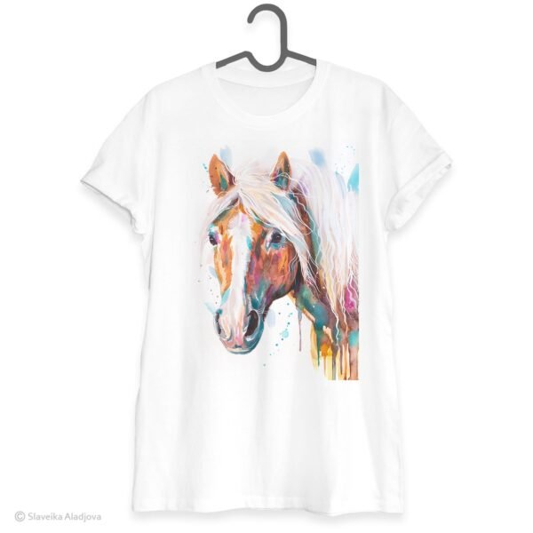 Haflinger horse, Avelignese art T-shirt