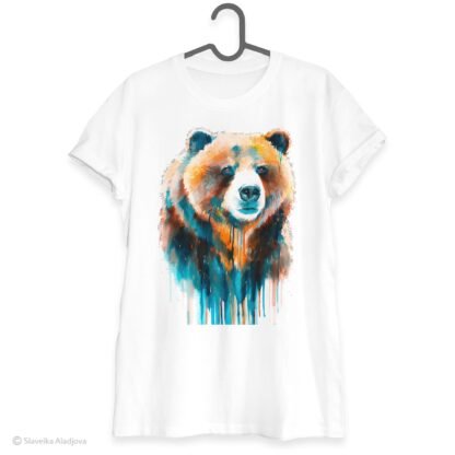 Grizzly bear art T-shirt