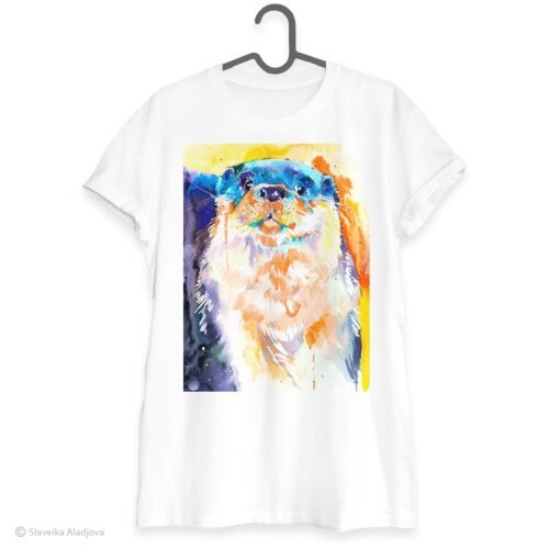 River Otter art T-shirt