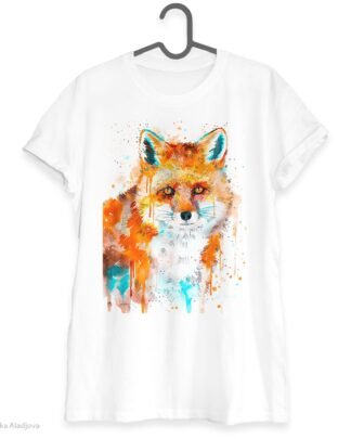 Red Fox art T-shirt