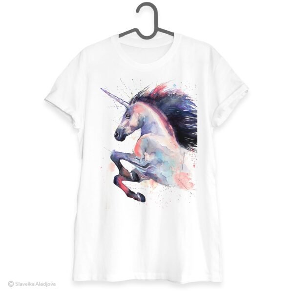 Pink Unicorn art T-shirt