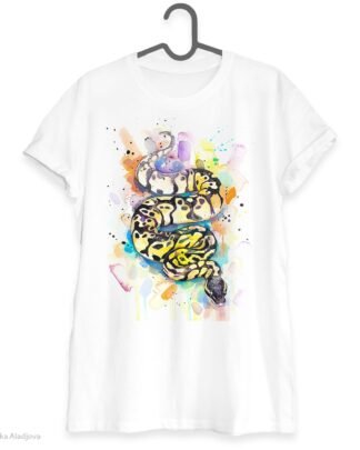 Pastel Ball Python Snake art T-shirt