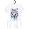 White Tiger art T-shirt