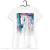 White horse art T-shirt
