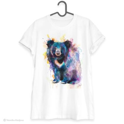 Sloth bear art T-shirt