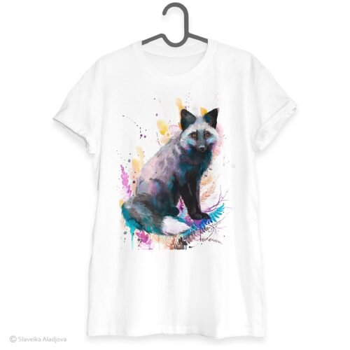 Silver fox art T-shirt