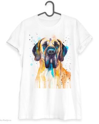 Fawn Great Dane art T-shirt
