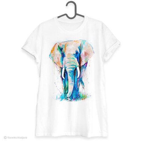 African Elephant art T-shirt