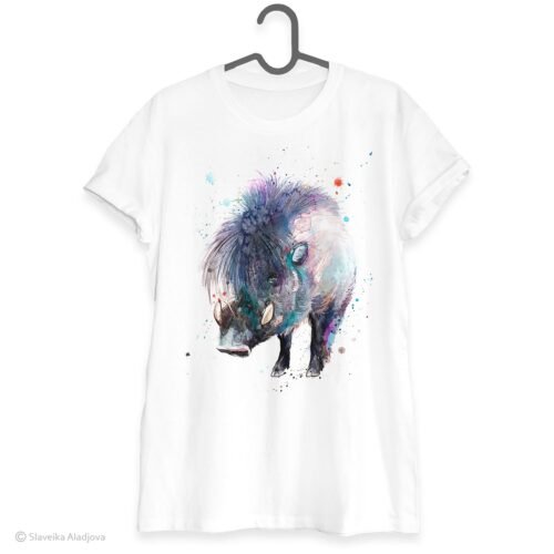 Visayan warty pig art T-shirt