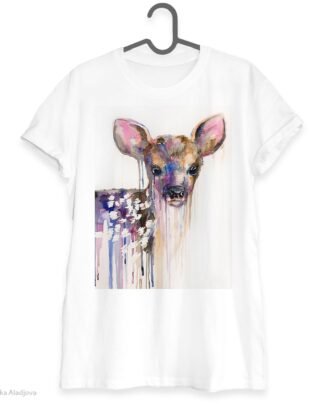 Baby deer art T-shirt