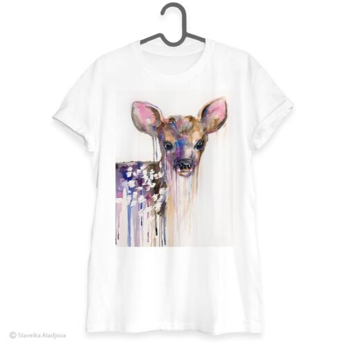 Baby deer art T-shirt