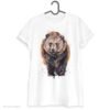 Brown bear art T-shirt