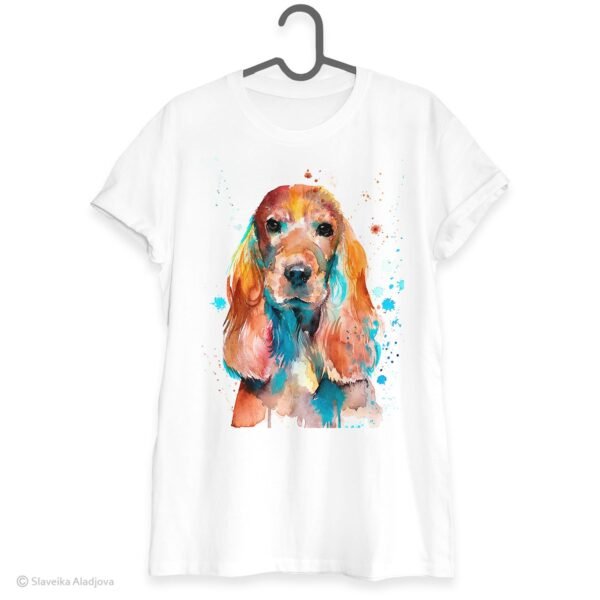 English Cocker Spaniel art T-shirt English Cocker Spaniel art T-shirt