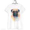 Pug art T-shirt